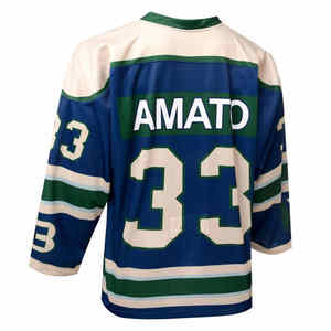 Camisetas de hockey personalizadas con estampado de sublimación para hombres y mujeres, camiseta de hockey sobre hielo teñida con número de nombre, ropa de hockey sobre hielo - Product Image 6