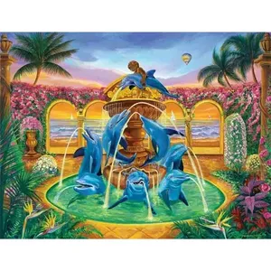 Tuile décorative Dolphin Accent par Fernando Agudelo Art FAA001AT Accessoires de carrelage - Product Image 1