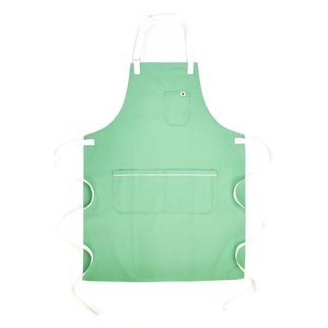 Delantal de Cocina Estilo Japonés, Marca Chef Line, Verde, de Algodón, con Cintura y Pechera Ajustables, Delantal Infantil Personalizado para Limpieza en Restaurantes - Product Image 2