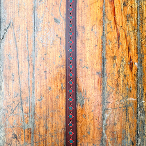 Latón antiguo para hebilla Herramientas manuales finas Cesta roscada lateral Diseño de talla floral Longitud personalizada Cinturón de cuero genuino - Product Image 5