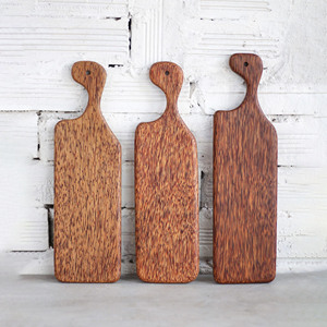 Plateau en bois de cocotier le plus vendu pour la présentation des aliments plateaux de service à pain et fromage en bois de coco naturel - Product Image 3