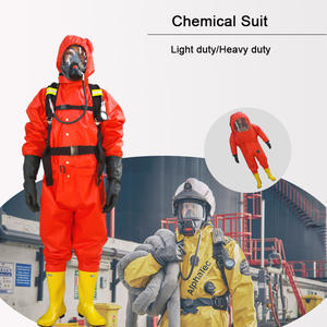 Combinaison de protection chimique monobloc de haute qualité Combinaison chimique étanche au gaz en PVC CCS approuvée - Product Image 2