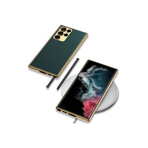 Coque de protection fine et antichoc de luxe pour Samsung Galaxy S23 Ultra, aspect cuir électrolytique, étui rectangulaire, coques arrière A53 - Product Image 2