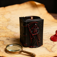 Dumo Grim Reaper Bougie Plâtre Moule Silicone DIY Aromathérapie Bougeoir Ciment Pot Halloween Décoration Maison Cadeau