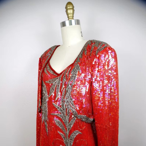 Personnalisé élégant A-ligne perlée à la main robe de soirée broderie en mousseline de soie pour la fête Occasions spéciales parole longueur robe élégante - Product Image 1