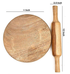 Ensemble élégant de chakla belan, marbre/bois/métal de haute qualité, outils de cuisson écologiques pour la cuisine à domicile et les restaurants, CB 200 - Product Image 4