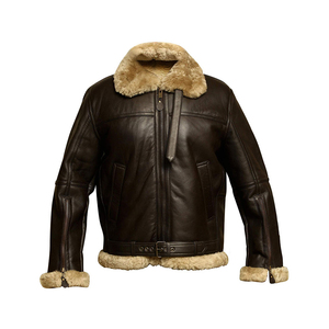 Abrigos informales de invierno de estilo callejero, nueva chaqueta de PU 5XL con piel de oveja sintética, cuello levantado grueso, bombardero vuelto para hombres y mujeres - Product Image 1