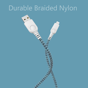 Bán buôn cao cấp nylon bện <span class=keywords><strong>USB</strong></span> Một để cho sét cáp sạc Cáp cho iOS thiết bị và máy tính C89 mô hình trong kho - Product Image 2