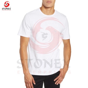 Custom Tshir Pure Cotton <b>Plain</b> <b>White</b> Classic Short Sleeved O-Neck Loose Fit High Quality Men's Summer Casual <b>Tee</b> - Product Image 5