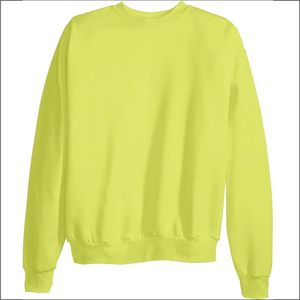 2025 nueva llegada otoño 100% algodón cuello redondo hecho a medida Color sólido pulóver sudadera para hombres mujeres secado rápido transpirable - Product Image 3