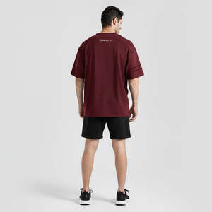 GAI Youth Strike Jersey Breathable Maroon Polyester Top High Quality Printed Plus Size XL Sports Wear with Short Sleeves - Product Image 4