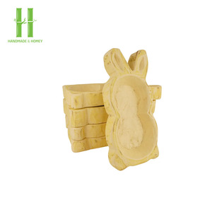 BEST SELLER Wholesale <b>Carved</b> Wooden Easter Egg Bowls <b>Candle</b> Holder Rustic Style Easter Gift Holiday Products Made in Vietnam - Product Image 2