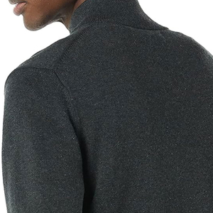 2025 hombres media cremallera pulóver sudaderas de lana multicolor de gran tamaño cuello alto cuarto cremallera sudaderas para la venta a granel OEM - Product Image 4