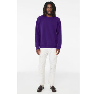 Sudadera azul de marca para hombre, sudadera raglán, sudadera sólida de algodón 100% para hombre, sudaderas con capucha y sudaderas - Product Image 6