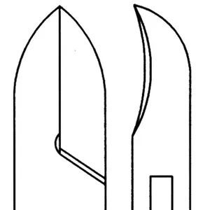 Coupe-cuticules en acier robuste de 6,5 pouces pour ongles des mains, des pieds et des ongles incarnés - Logo laser, taille super grande - Product Image 2