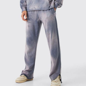 Hombres Tela de algodón Último estilo Slim Fit Joggers Bottom Zip Hoodie Chándales Sublimación Impresión Chándales - Product Image 5