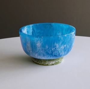 Ensaladera y Cubiertos de Resina Hechos a Mano |   Tazón Decorativo de Resina para Servir y Almacenar Alimentos con Cuchara |   Colores y Tamaños Personalizados Disponibles - Product Image 2