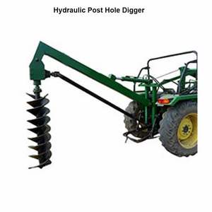 Perceuse hydraulique pour trous de fer, accessoire pour tracteur à roues avec moteur de 40 CV, préparation rapide du sol et utilisation agricole - Product Image 3