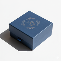 Emballage de bijoux élégant et écologique en carton rigide carré, logo personnalisé imprimé pour bagues, colliers, bracelets, boucles d'oreilles