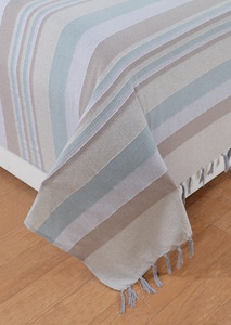 Ensemble de draps indien de luxe 100% coton écologique toutes saisons King Size Style moderne solide confortable taies d'oreiller en soie tissée - Product Image 5