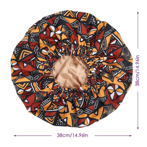 Bonnet en satin 100% polyester de qualité supérieure Protège les boucles et les frisottis Réduit la friction Humidité longue durée Toutes saisons Santé des cheveux - Product Image 6