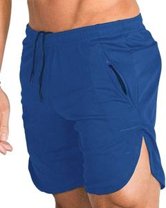 Vente en gros de shorts de gymnastique pour hommes à la mode polyester spandex couleur unie unique qualité supérieure respirant séchage rapide shorts d'entraînement pour hommes - Product Image 3