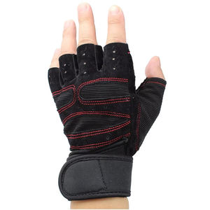 Unisex logotipo personalizado medio dedo entrenamiento Fitness guantes para gimnasio levantamiento de pesas deportes al aire libre ejercicio en casa ciclismo - Product Image 6