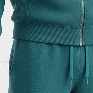 Ensemble de survêtement de sport en tissu doux de qualité supérieure pour hommes, pantalon de survêtement en coton et sweat-shirt, 2 pièces, jogging, athlétique, gym, fitness, course à pied - Product Image 5