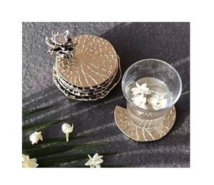 Dessous de verre en métal en aluminium de luxe moderne de vente chaude tapis et coussinets de forme ronde pour la décoration de table utiliser des sous-verres en métal - Product Image 5