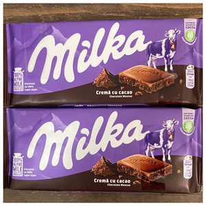 Prix réduit 100g - 300g Chocolat Milka original en vente Chocolat Milka 100g - Toutes les saveurs. Texte en arabe. Meilleurs prix - Product Image 5