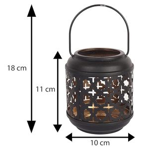 Best Decor Factory Price Candle Holder Wedding Decorative Luxury Metal in Iron <b>Black</b> Powder Coating Hanging Candle <b>Lantern</b> - Product Image 4