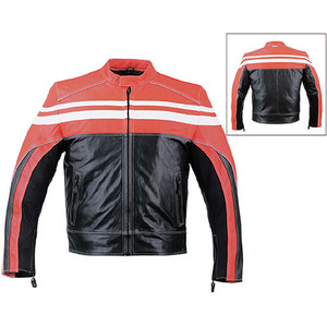 Chaqueta de Motociclista de Cuero para Hombre HMB-0529A, Logotipo Frontal, Ecológica, Ligera, Chaqueta de Motociclista Moderna, Negra, Venta al por Mayor Directa de Fábrica - Product Image 3