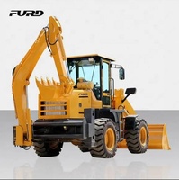 EPA/EURO 5 Backhoe pemuat roda mesin penggali Diesel mesin penggerak 4 roda 2Ton 4Ton 6Ton 8Ton dengan harga murah