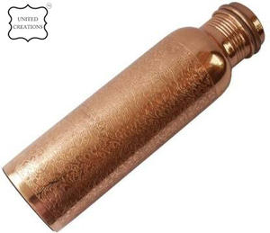 Botella de agua de cobre con beneficios para la salud ayurvédica, botella de 7 Chakras, tapa a prueba de fugas, grabado artístico de metal - Product Image 3
