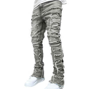 Pantalon léger pour homme, coupe droite, taille élastique, taille mi-haute, en toile, décontracté, qualité supérieure, respirant, séchage rapide, hiver - Product Image 5