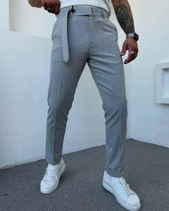 Pantalones de Vestir Marrones de Corte Regular para Hombre, Pantalones Casuales de Oficina, Cómodos, de Algodón de Peso Medio, Estilo Hip Hop, Talla Grande, Corte Recto - Product Image 1