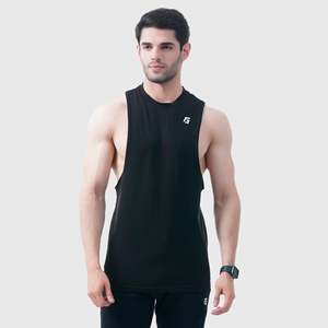 Infinity Motion Men's Gym Tank <b>Top</b> Breathable Black Sportswear with Hood XL Size Cotton & Polyester 3D Pattern - Product Image 2