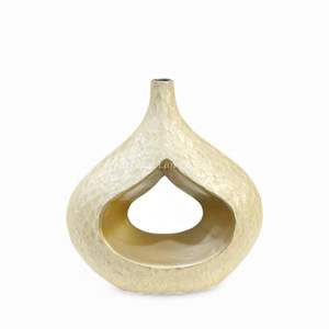 Ensemble de vases en nacre blanche faits à la main, porte-fleurs décoratif pour la maison et l'intérieur des hôtels, en provenance du Vietnam - Product Image 2