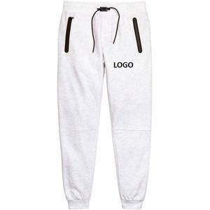 Pantalon de survêtement OEM personnalisé pour hommes en polaire avec poches à cordon de serrage Pantalon de survêtement vierge pour sports d'extérieur Pantalon de survêtement de gymnastique droit et respirant - Product Image 1