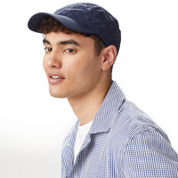 Casquette de baseball sportive en coton 6 panneaux Scout Navy UPF 40+ réglable, imperméable, respirante, performante, unisexe, brodée, pour l'extérieur