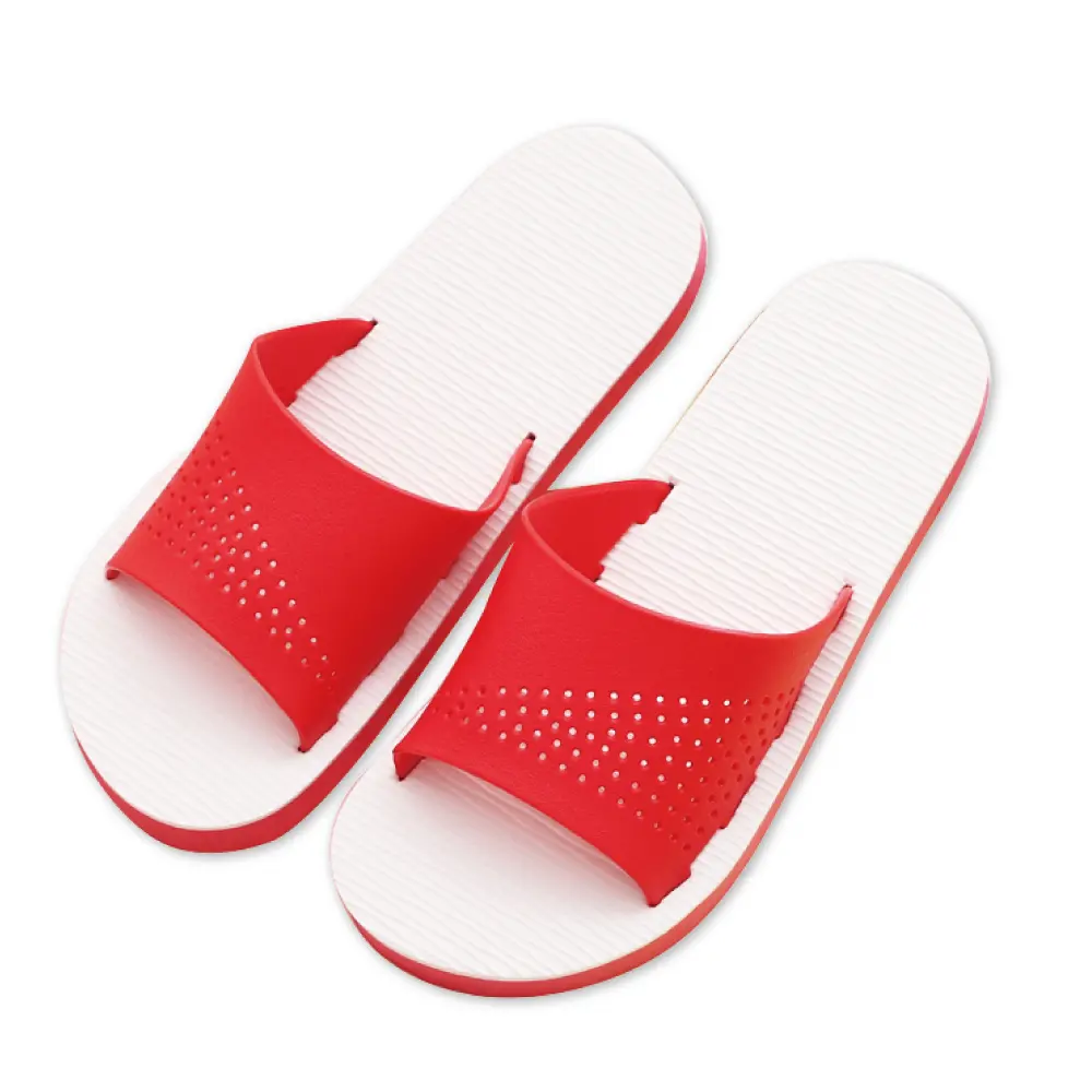 Pink casual lightweight outdoor flat slippers