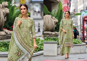 Estampado de algodón puro con bordado exclusivo con mal dupatta - Product Image 6