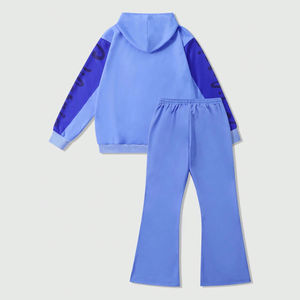 Survêtements pour hommes dtg dtf imprimé survêtement de gym moderne deux pièces slim fit tenue de jogging décontracté athlétique polyester 2025 - Product Image 2