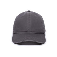 Casquette de baseball unisexe en coton gris foncé, style Dad Hat, avec sangle réglable, fabrication OEM, logo personnalisé