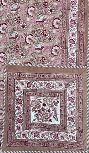 100% Cotton Hand <b>Block</b> Printed Single <b>Bed</b> Dohar Artisan Made Handmade Traditional Hand Crafted 100% Cotton Reversible Dohar - Product Image 2