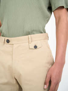 2025 Pantalon en lin de coton de haute qualité Pantalon droit décontracté pour hommes en couleurs unies - Product Image 3