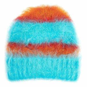 Accesorio de invierno de moda superior Gorro de mohair con estilo 100% algodón con patrón de puntos Impresión digital Aspecto elegante - Product Image 6