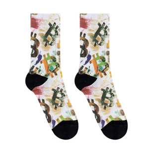 Calcetines Deportivos de Baloncesto Personalizados con Diseño OEM, Impresos Digitalmente, Modernos, para Hombre, Mezcla de Algodón, Secado Rápido, para Invierno - Product Image 6