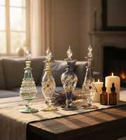 Bouteilles de parfum en verre soufflé faites à la main personnalisables - Cadeaux de mariage, marque privée, vente en gros, marque GB, thème amour, taille personnalisée