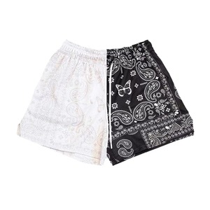 Vente en gros Short de ville en maille Short ample et ample à coupe ample Short décontracté et tendance Tissu confortable et respirant pour hommes Vêtements d'été - Product Image 4